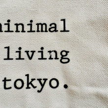 画像をギャラリービューアに読み込む, minimal living tokyo. コットンキャンバスバッグ 【OUTLET】 / Cotton Canvas Tote