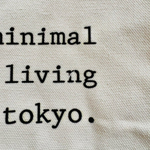 minimal living tokyo. コットンキャンバスバッグ 【OUTLET】 / Cotton Canvas Tote