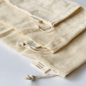 オーガニックコットン巾着 / Organic Cotton Produce Bags
