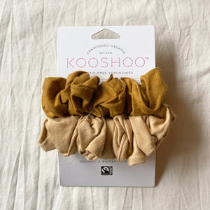 Kooshoo オーガニックコットンシュッシュ / Organic Cotton Scrunchies