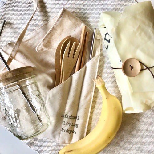 minimal living tokyo. コットンカトラリーケース / Cotton Cutlery Case