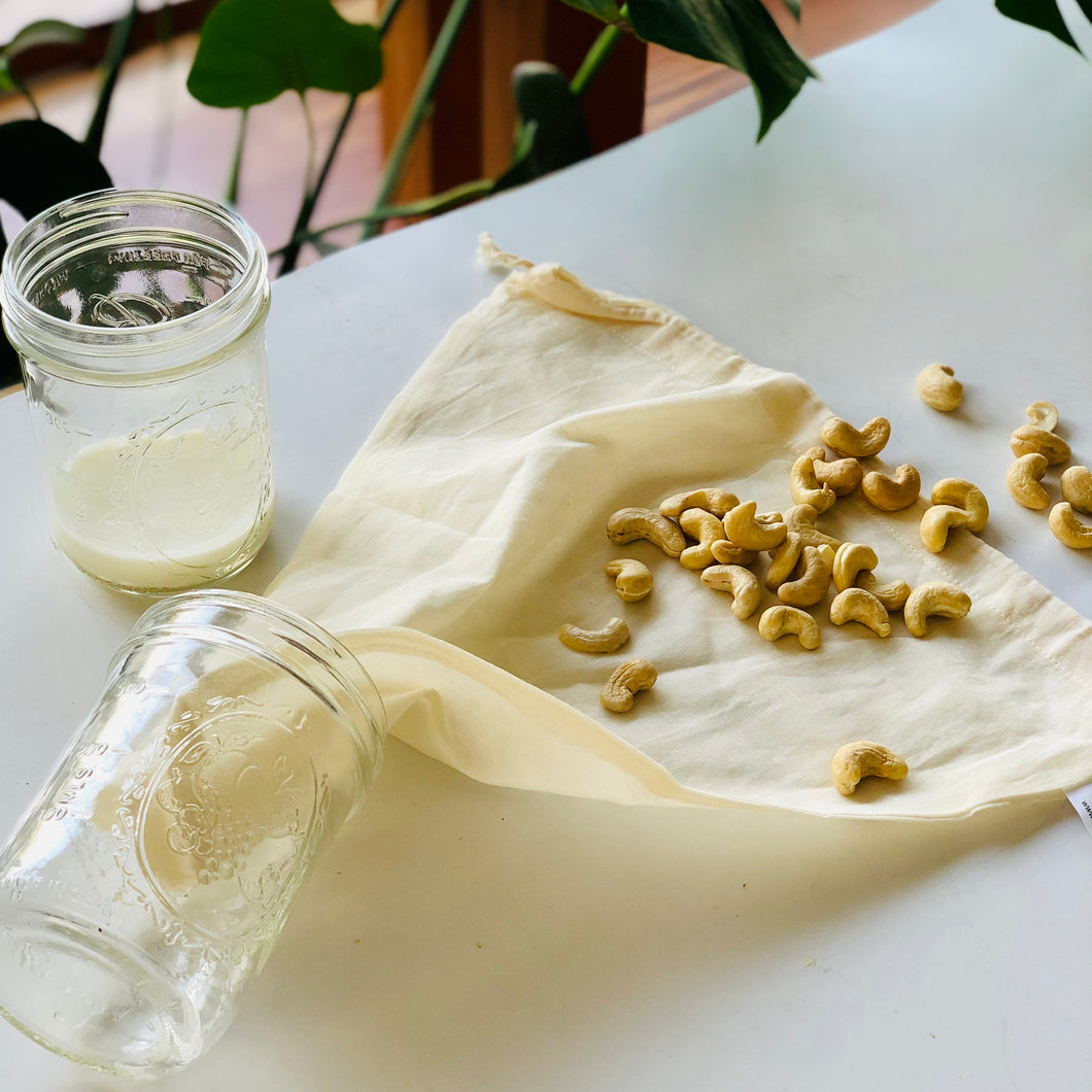 オーガニックコットンナッツミルクバッグ/ Organic Cotton Nut Milk Bag