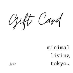 ギフトカード by minimal living tokyo./Gift Card