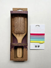 画像をギャラリービューアに読み込む, バンブーヘアブラシ + Kooshoo ヘアゴムセット/ Bamboo Hair Brush + Kooshoo Hair Tie set
