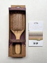 画像をギャラリービューアに読み込む, バンブーヘアブラシ + Kooshoo ヘアゴムセット/ Bamboo Hair Brush + Kooshoo Hair Tie set